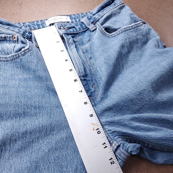 Abercrombie & Fitch Jeans Women 28/6 Blue The Vintage Flare High Rise Hippie 70s - Picture 7 of 12